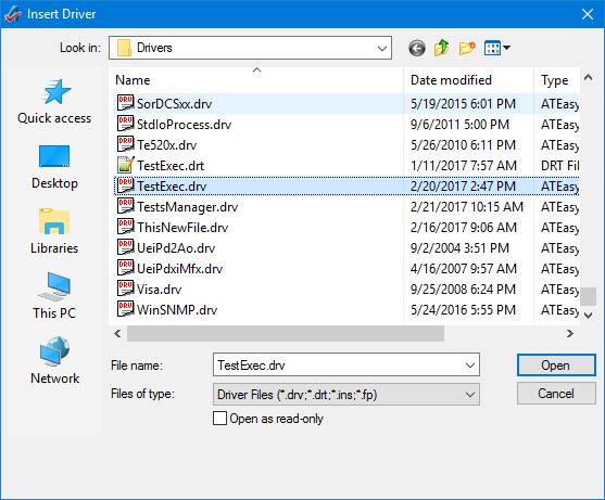 Inserting TestExec after migration